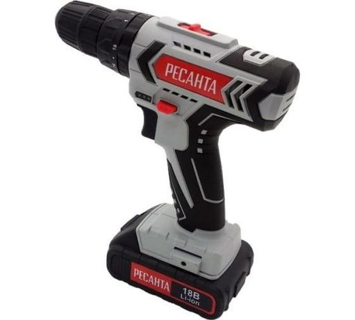 Дрель-шуруповерт аккумуляторная ДА-18-2ЛК-У | 75/14/6 РЕСАНТА Huter