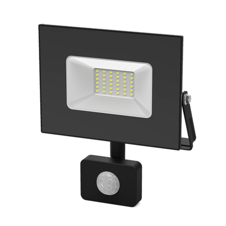 Прожектор светодиодный ДО 50 Вт 4750 лм 6500К AC 220В Черный IP65 210х174х40мм с датчиком движения Elementary-S Gauss - 628511350