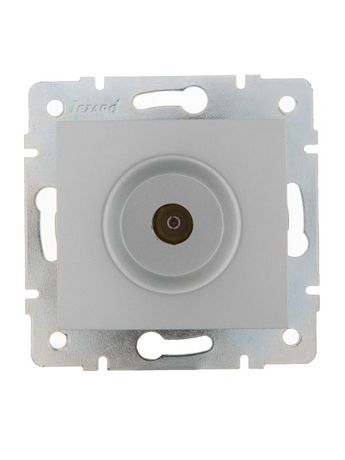 Розетка телевизионная проходная TV СП Karina механизм матов. серебр. LEZARD 707-4388-129