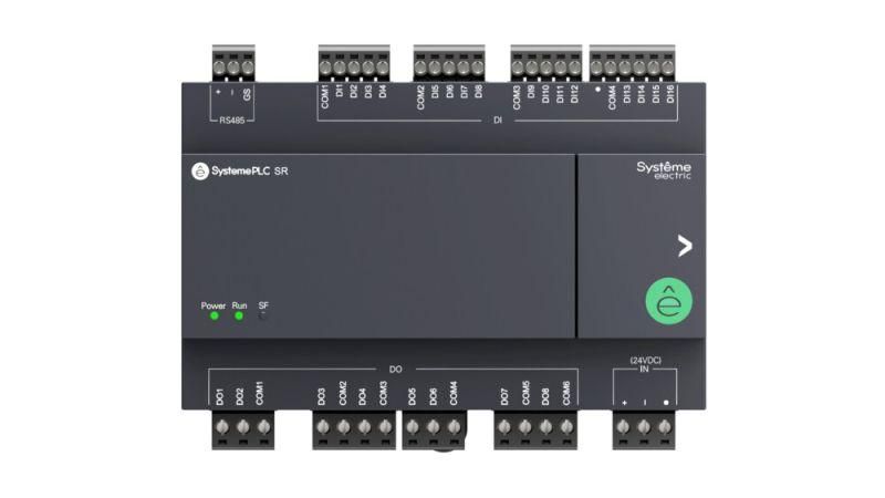 Реле интеллектуальное SR1, 24 VDC, без дисплея, возможности расширения, IO: 16 дискретных входов, 8 выходов (реле, 3 A), 1xRS485, 1xUSB (Type C) - ZR1PA00BD APC