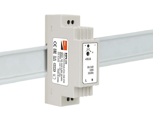 Драйвер для светодиодной ленты BSPS DIN 12V1.25A/24V0.625A=15w IP20 3г.гар | .5046191 Jazzway