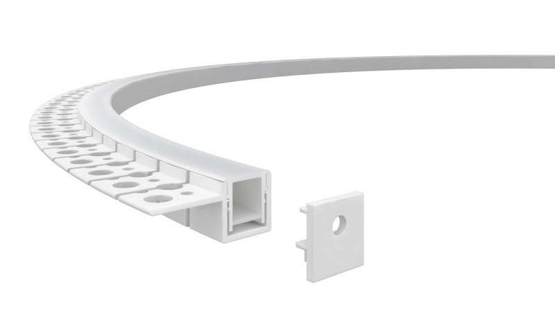 Профиль алюминиевый гибкий для встр. в ГКЛ 2000х15х10мм (35х15мм вылет 20мм монт. высота 10.5мм макс. шир. ленты 12мм) VARTON V4-R0-70.0001.KIT-1510G VARTA