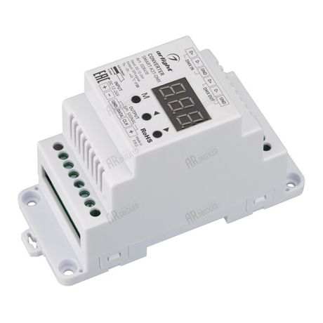 Конвертер SMART-K37-DMX (12-24V, SPI, DIN, 2.4G) (Arlight, Металл) | 028410 Arlight