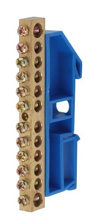 Шина PE "земля" на DIN-изол. ШНИ-8х12-12-Д NO-222-53 син. (уп.20шт) ЭРА Б0033433