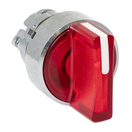 Исполнительный механизм переключателя ХB4 красный на 2 положения возвратный без фиксации, с подсветкой короткой ручкой IP65 - XB4BD2L-R-65 EKF