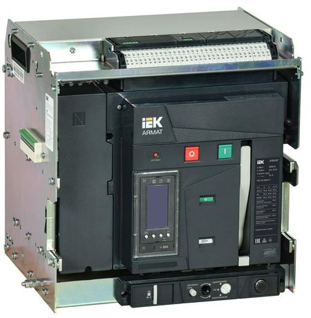 Выключатель автоматический воздушный ARMAT выдвижного исполнения 4P типоразмер A 66кА 800А расцепитель TY с комплектом аксессуаров 220В: мотор привод катушка включения отключения - AR-ACB-4VA-066-0800A-TYCF IEK