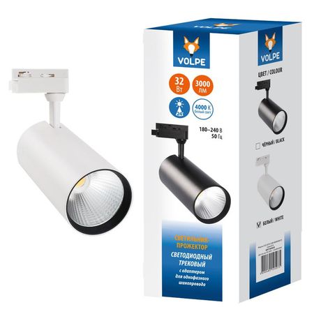 Светильник светодиодный трековый ULB-Q276 32W/4000К WHITE 3000 Лм 4000К белый | UL-00005941 Volpe Uniel