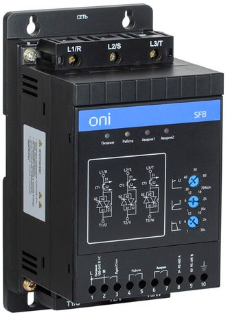 Устройство плавного пуска SFB 3Ф 380В 0.75кВт 1.5A Uупр 110-220В Modbus ONI SFB-33-C075-A-10 IEK