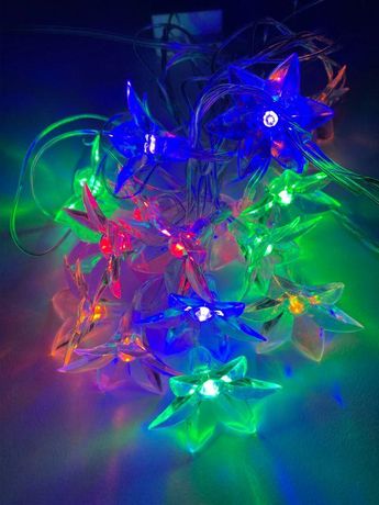 Гирлянда светодиодная Нить Цветы 3 м мультиколор, 220V, ENIN-3Z , IP20 (36/864) | Б0041896 ЭРА