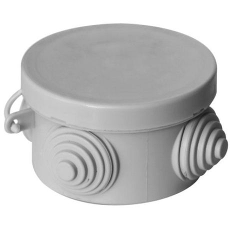 Коробка распаячная ОП 65х40мм с гермовводами сер. Урал Пак КО-51007065-180 У.ПАК