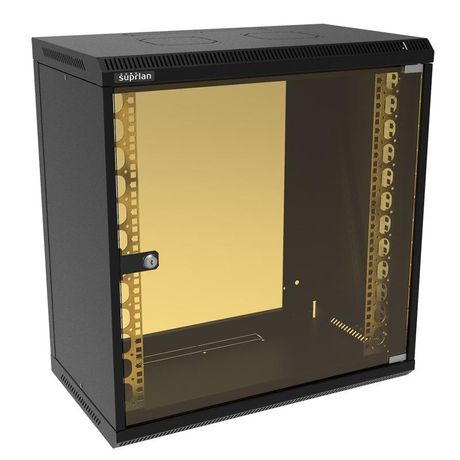 Шкаф телекоммуникационный настенный ТВЛ-12U-600-350-СР-9005 SUPRLAN 05-1200-B Net.on