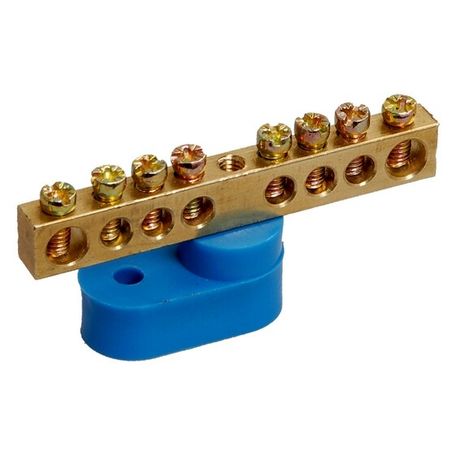 Шина PE "земля" на одном угловом изоляторе ШНИ-6х9-10-У1-Ж | YNN10-69-10C1-K05 IEK