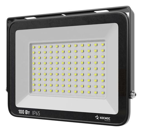 Прожектор светодиодный КОСМОС PREMIUM 100Вт, 10000 Лм, IP65, 6500К - KOS_PR_LED_100
