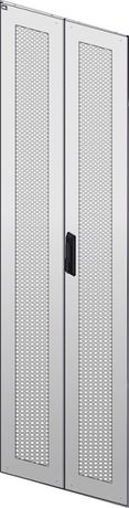 Дверь перфорированная двустворчатая для шкафа LINEA N 33U 600мм серая - LN35-33U6X-D2P IEK