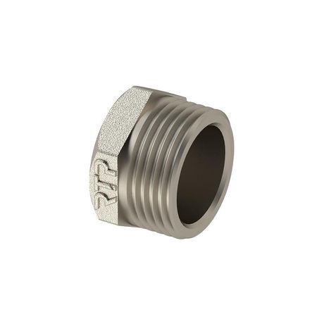 Заглушка латунь наружн. резьба 1/2дюйм никель RTP 25147