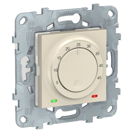 Термостат UNICA NEW для теплого пола 10А вынос. термодатчик беж. SchE NU550344 Schneider Electric