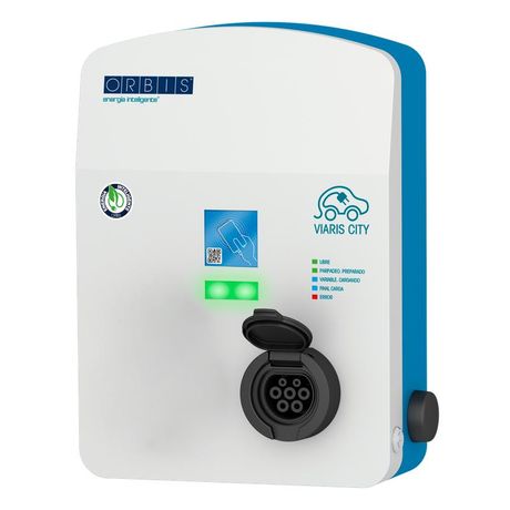 Зарядная станция 3-фазная для электромобилей VIARIS CITY TP_22 kW 3x32 A ST2 - OB94T2232 ORBIS