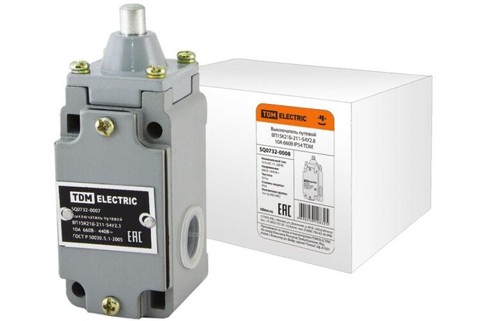 Выключатель путевой ВП15K21Б-211-54У2.8 10А 660В IP54 | SQ0732-0008 TDM
