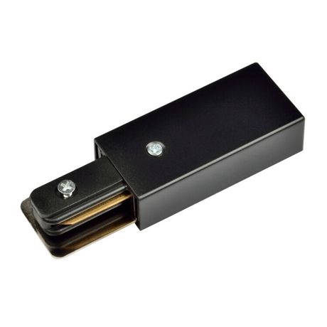 Ввод питания для шинопровода осветительного однофазного черный UBX-Q121 K01 BLACK 1 POLYBAG | UL-00001277 Volpe Uniel