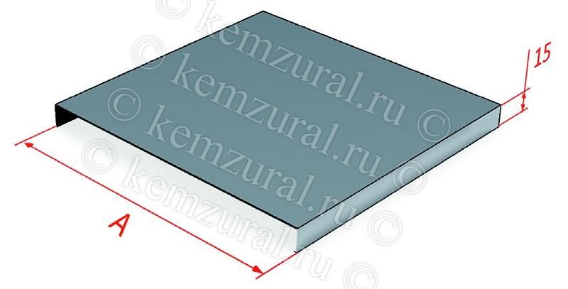 Крышка для угла поворота трассы на 90град. осн. 300 сталь 1.2мм КЛП 300-90 УТ1.5 КЭМЗ 117 301104 14