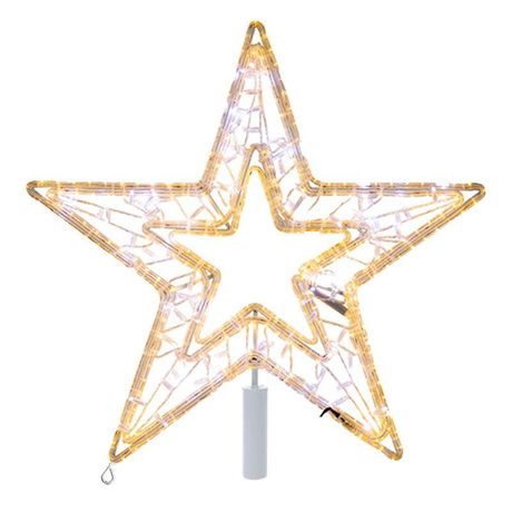 Светодиодная профессиональная фигура Звезда 80 см, светодиодов, с трубой и подвесом, цвет свечения теплый белый/белый NEON-NIGHT - 514-273