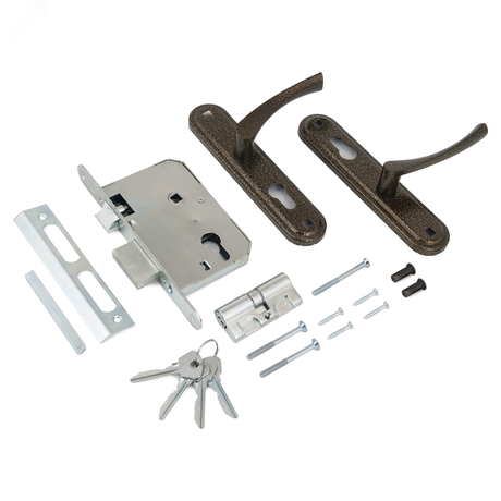 Замок врезной с/руч Омега Д-град ЗВ7 бронза м/о 55 - 3794 ПТК