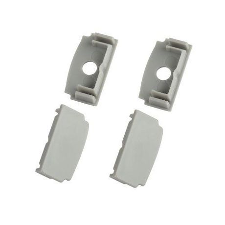 Набор заглушек 6114-3 для профиля 6114 2шт глухие с отверстием | Б0062815 ЭРА