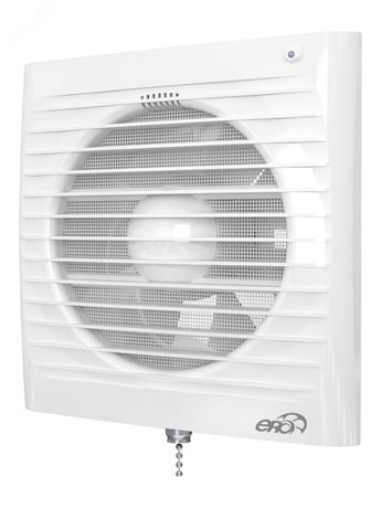 Вентилятор осевой вытяжной с антимоскитной сеткой и шнуровым тяговым выключателем D125 - 00-99142604 ЭРА ERA 5-02