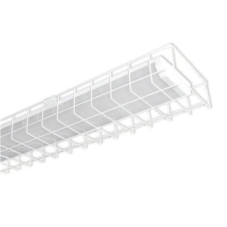 Светильник люминесцентный ЛПО01-2х36-012 Спорт IP20, 1290х190х80 мм, ЭПРА, решетка сталь Матовый рассеиватель - 0011236513-03 Ксенон