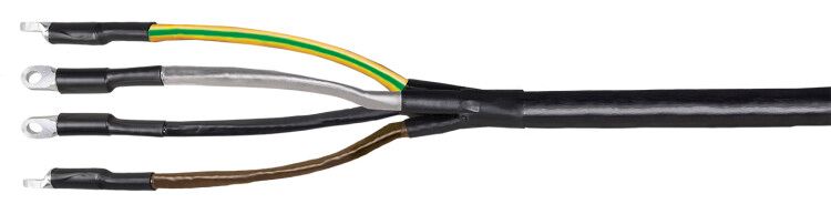 Комплект муфты концевой ПКВтп внутренней установки 4х35/50 без наконечников пайка ПВХ/СПЭ изоляция 1кВ IEK UZM-XLK1-VN4-3550X