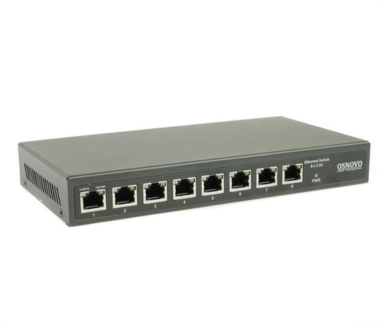 Коммутатор неуправляемый 8 портовRJ45/SFP 10/100/1000/2500 Мб/сPoE 120Вт - 00-00014341 OSNOVO SW-8D-1 OSNOVO арт. 14341
