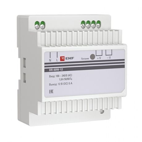 Блок питания 12В DR-60W-12 PROxima | EKF