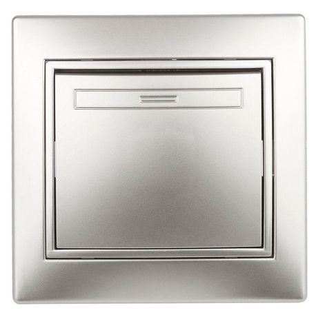 Переключатель промежуточный 1-кл. СП Plano 1-108-03 10А IP20 250В алюм. Intro Б0053820 ЭРА