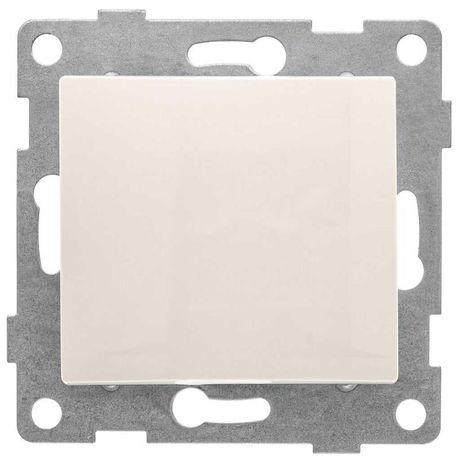 Выключатель самовозвратный Bravo 1кл, механизм, 10А, 250В, бежевый - С10В6-003 GUSI