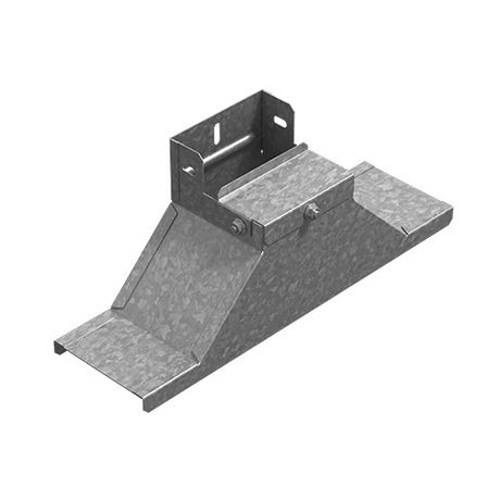 Крышка-ответвитель вертикальный боковой к лотку 150х80, толщ. 1,0 мм, Сендзимир цинк, 086208 | КОВБ-150х80-1,0-СЦ Ostec