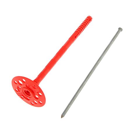 Дюбель для теплоизоляции с мет. гвоздём 10х200 (200 шт) - коробка ( 9,434 кг) | 130106 Tech-KREP