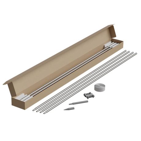 Комплект заземления из 6 стержней d20мм L=9м безмуфтовый (конус морзе) KTZ-D20-L9 TD КМ MA0785 КМ-Профиль