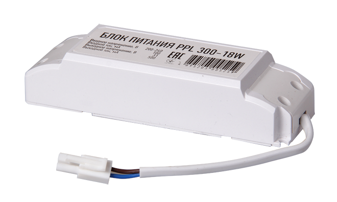 Драйвер 500мА для PPL 300 18w DC31v SW | 5005259 Jazzway