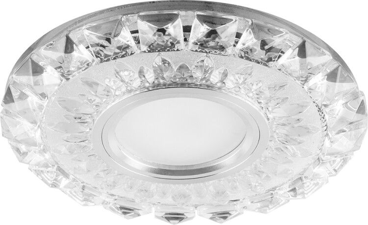 Светильник встраиваемый с белой LED подсветкой CD922 потолочный MR16 G5.3 прозрачный | 28897 Feron