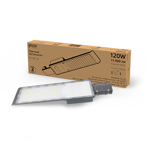 Светильник светодиодный уличный консольный LED ДКУ 120 Вт 11000 Лм 3000К IP65 190-250 В КСС Ш 546х170х67 мм Avenue Gauss - 629534120