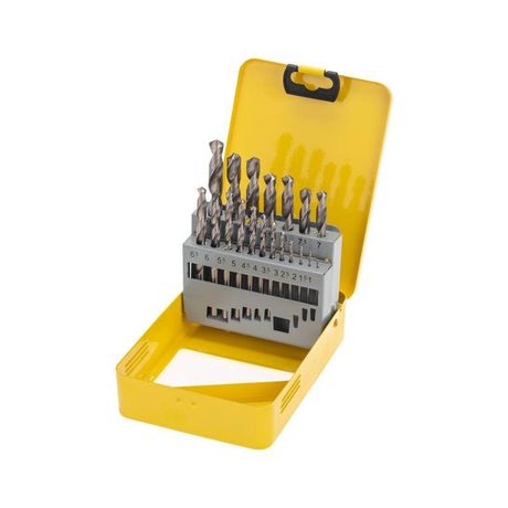 Набор сверл по металлу, 1-10мм (через 0,5мм), HSS, цилиндрический хвостовик, металлический кейс, 19 шт. | KR-91-0630 Kranz