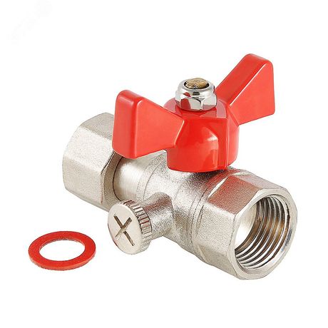 Кран шаровой 1/2' для подключения манометра - VT.807.N.0404 VALTEC AAV807006