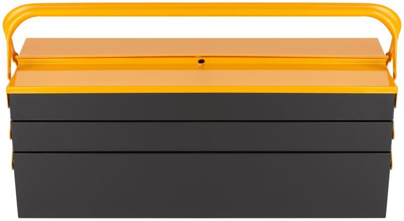 Ящик для инструмента металлический с 4-мя раздвижными отделениями 530х200х200мм FIT 65680 РОС