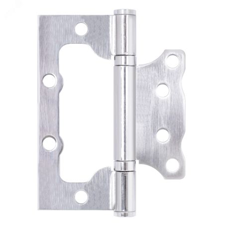 Петля дверная накладная без врезки 1шт СТАНДАРТ 100х75х2,5мм 2BB SN никель матовый - 12846 ПТК