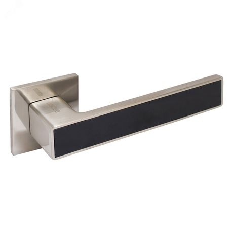 Комплект ручек АЛЛЮР АРТ ЛАНА SN/BL (86815) матникель/черный ЗАЩИТПЛЕНКА - 13799 ПТК