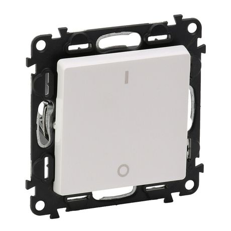 Выключатель 1-кл. 2п СП Valena Life 16А IP20 250В 16AX с лицев. панелью винтов. зажимы механизм бел. Leg 752402 Legrand