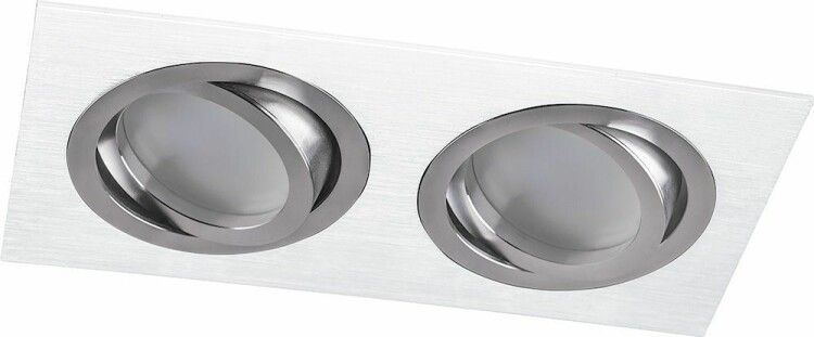 Светильник точечный встраиваемый под лампу DL2802 MR16 50W G5.3 "прямоугольник", белый | 32640 FERON