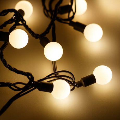 Светодиодная гирлянда ARD-BALL-CLASSIC-D23-10000-BLACK-80LED WARM (230V, 3.5W) | 025617 Arlight