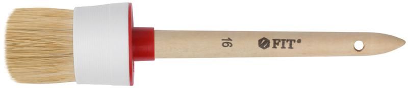 Кисть круглая натуральная светлая щетина №16 (55мм) FIT 01309 РОС