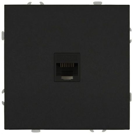Розетка информационная 1-м RJ45 СП 16А IP20 250В Galaxy антрацит MC Б0070743 MC арт. Б0070743